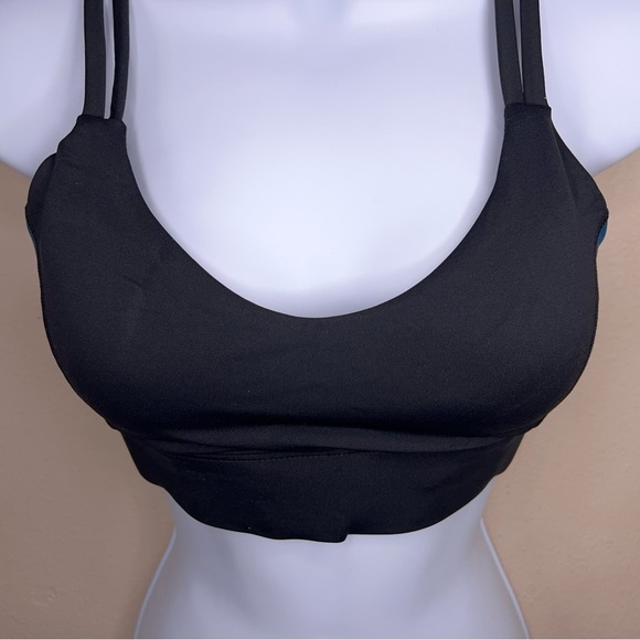 Small Evree Black Teal Blue Sports Bra Strappy Barbella Removable Cups Athletic - Picture 4 of 8